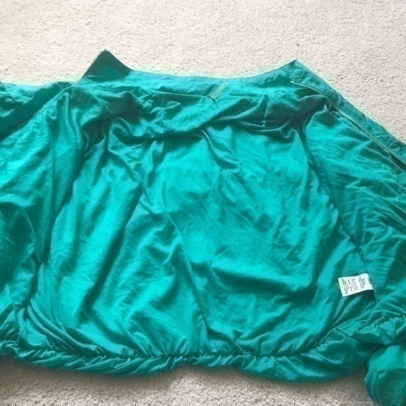 Free people teal wind breaker bomber jacket - Picture 5 of 6